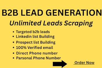 do b2b lead generation for any industry lead gen