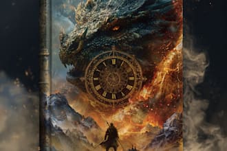 do premium painting for fantasy and scifi book cover