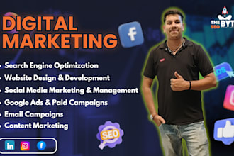 do complete digital marketing with SEO, SMM, and PPC ads