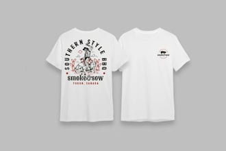 draw vintage western for  and t shirt