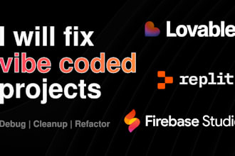 fix and debug your code replit, v0, lovable, js, python