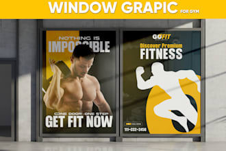 design professional window graphics, and shopfront decals