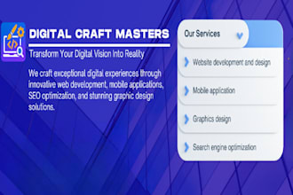 design websites mobile apps SEO and graphics for your brand
