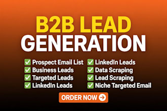 b2b lead generation for targeted b2b leads, business leads, linkedin leads