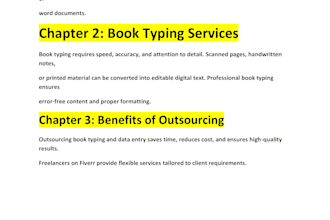 do accurate book typing, copy typing and data entry work