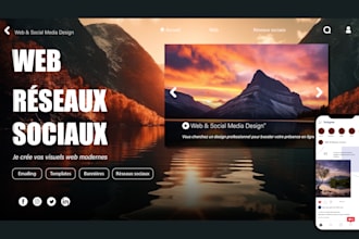 je cree vos visuels web bannieres templates réseaux sociaux