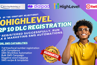 do gohighlevel a2p 10dlc registration fast, ghl sms automation, sms workflow IVR