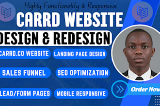carrd website design redesign carrd website carrd co carrd landing page redesign