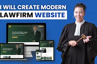 create a modern wordpress law firm website for attorneys and firms