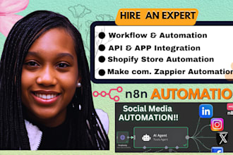 n8n ai agents, n8n shopify workflow, n8n api integration, zapier ai automation