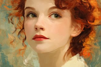 make a oil painting portrait