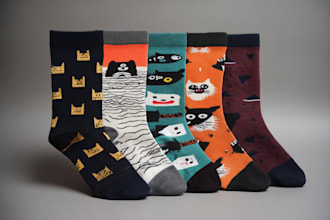 design custom sneakers socks for your brands and streetwear