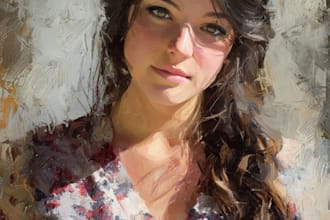 create a oil painting portrait