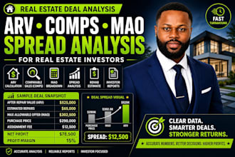 pull arv comps and analyze real estate deals for investors