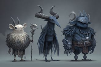 draw character, creatures or your monster designs