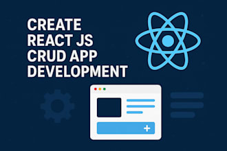 create react js  crud app development
