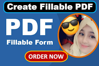 create, design fillable PDF form or convert to  fillable PDF forms