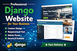 built responsive custom website with django