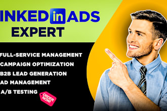 set up and manage linkedin ads campaigns to generate b2b leads and sales