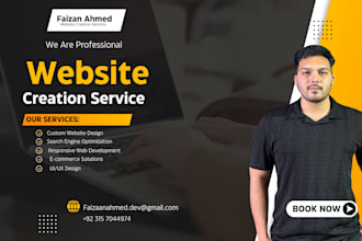 design and develop a modern, responsive, and custom website