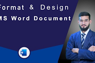 do ms word document formatting and design with perfection