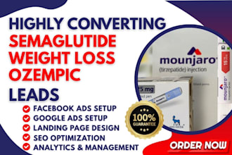generate weight loss leads semaglutide leptin  phentermine tirzepatide website