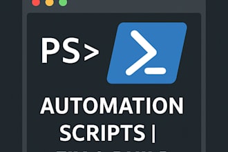 develop any script in powershell