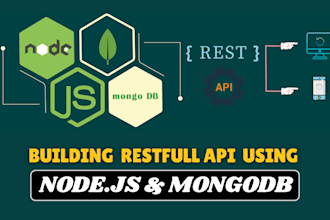 do backend api development with nodejs expressjs mongodb