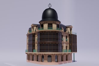 3d model of structure for video mapping