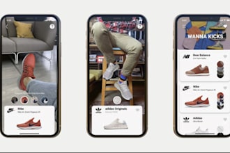 do augmeted reality for fashion, ar app, ecommerce, virtual try on with unity
