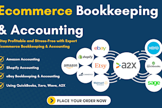 do ecommerce bookkeeping and accounting using quickbooks online xero wave a2x