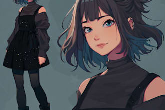 make your portrait or charater in comic style