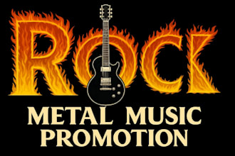 promote your afrobeats song to 1,000 radio stations, curated rock metal playlist