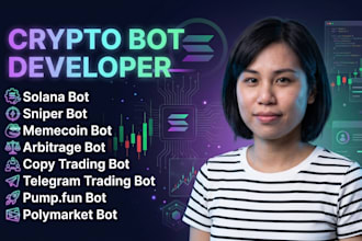 solana bot, sniper bot, memecoin bot, arbitrage bot, copy trading bot
