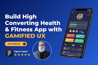 build high converting health fitness app with gamified UX to boost user engage