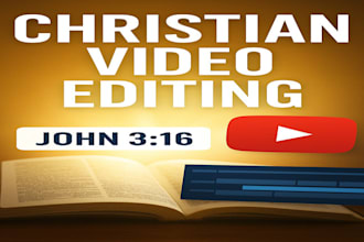 edit christian youtube videos with scripture and worship music