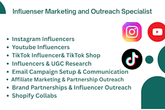 do influencer marketing, influencer outreach, research and ugc management