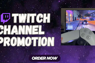twitch channel promotion to get chatters, viewers, followers for your stream