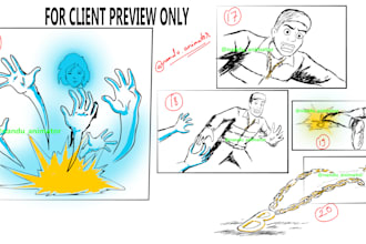 create professional storyboard for your animation or film