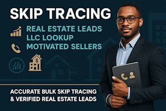 do expert bulk skip tracing and real estate lead generation
