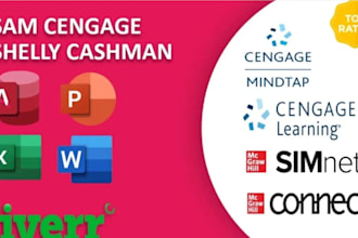 do simnet, sam cengage online test and ms office proects