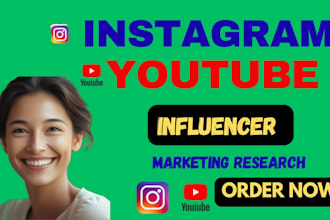 research instagram and youtube influencers with email lists for campaigns