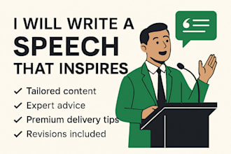 write a powerful and memorable speech for any occasion