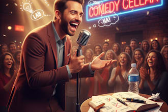 write hilarious standup comedy routines and personalized jokes
