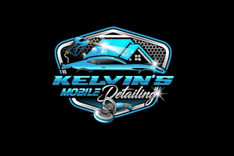create high quality and beautiful auto detailing logo design