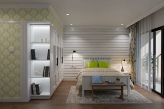 do interior design with 3d rendering farmhouse style