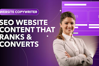 be your SEO website content writer and copywriter