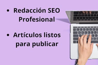 write SEO or journalistic articles in spanish, original and ready to publish