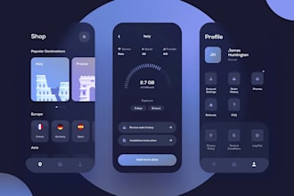 build esim app, voip, softphone app, esim website with loyalty program