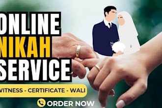 do online nikah,provide witnesses